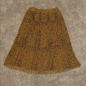 J. Crew Animal Print A-Line Skirt